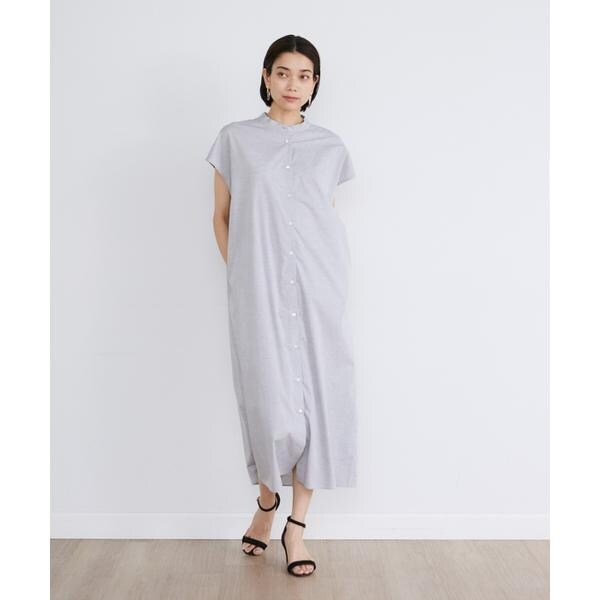 イネド（INED）/《大きいサイズ》コットンタイプライターフレンチスリーブワンピース 14,784円