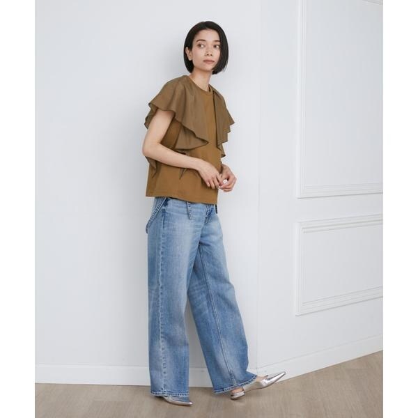 イネド（INED）/《SUPERIOR CLOSET》別注サスペンダー付きワイドデニムパンツ《Healthy DENIM