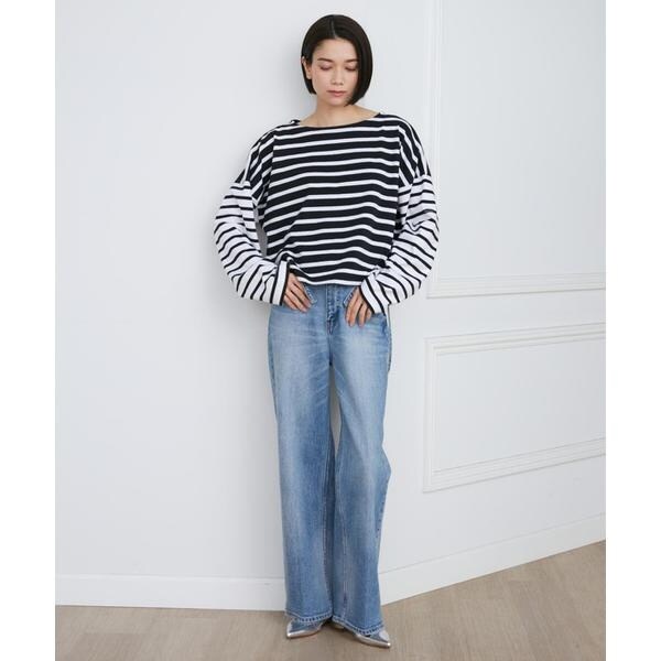 イネド（INED）/《SUPERIOR CLOSET》別注サスペンダー付きワイドデニムパンツ《Healthy DENIM