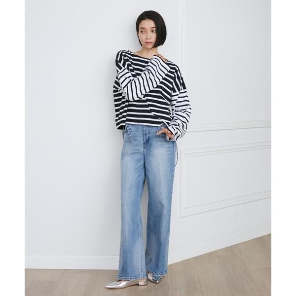 イネド（INED）/《SUPERIOR CLOSET》別注サスペンダー付きワイドデニムパンツ《Healthy DENIM