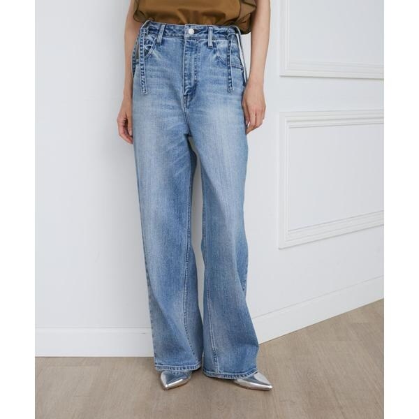イネド（INED）/《SUPERIOR CLOSET》別注サスペンダー付きワイドデニムパンツ《Healthy DENIM
