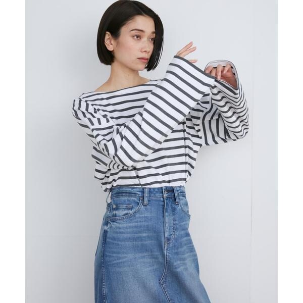 イネド（INED）/《SUPERIOR CLOSET》PETIT COPAIN COURT別注ボーダーTシャツ《Le m