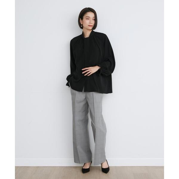 イネド（INED）/《大きいサイズ》Aimee美脚ワイドパンツ