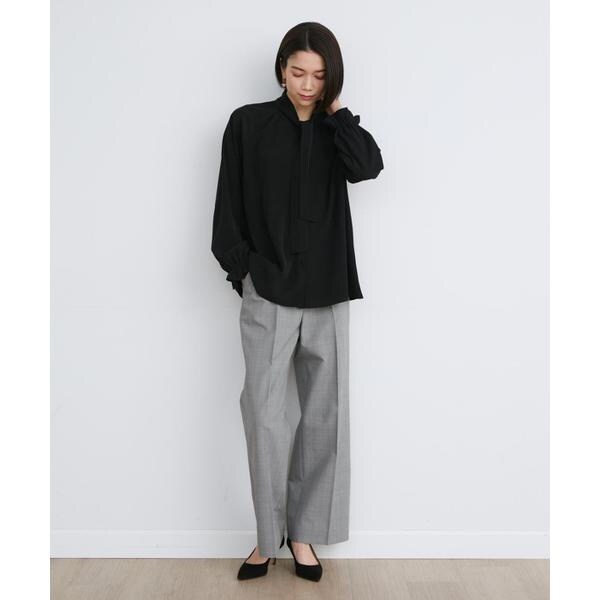 イネド（INED）/《大きいサイズ》Aimee美脚ワイドパンツ