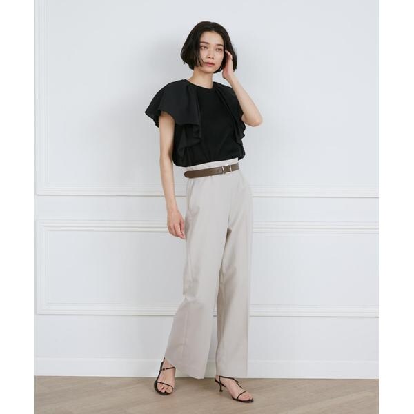 イネド（INED）/《大きいサイズ》Aimee美脚ワイドパンツ