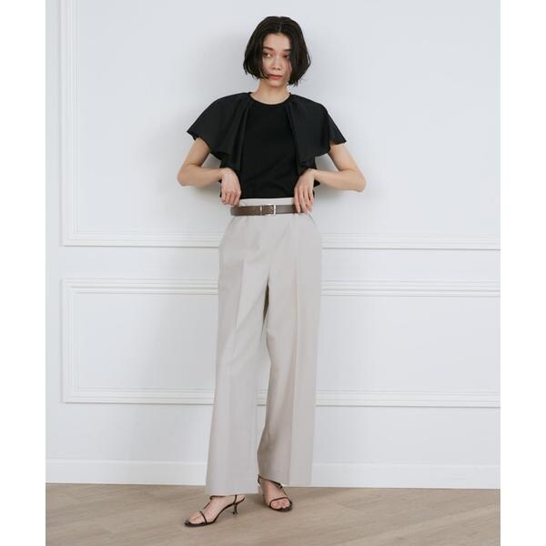 イネド（INED）/《大きいサイズ》Aimee美脚ワイドパンツ