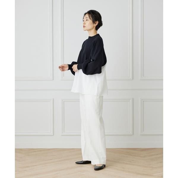 イネド（INED）/《大きいサイズ》Aimee美脚ワイドパンツ