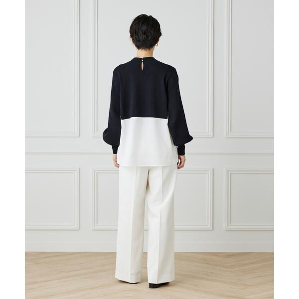 イネド（INED）/《大きいサイズ》Aimee美脚ワイドパンツ
