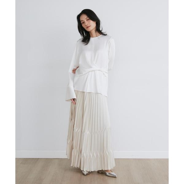 イネド（INED）/サテンプリーツスカート《la veille by SUPERIOR CLOSET》