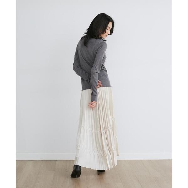 イネド（INED）/サテンプリーツスカート《la veille by SUPERIOR CLOSET》