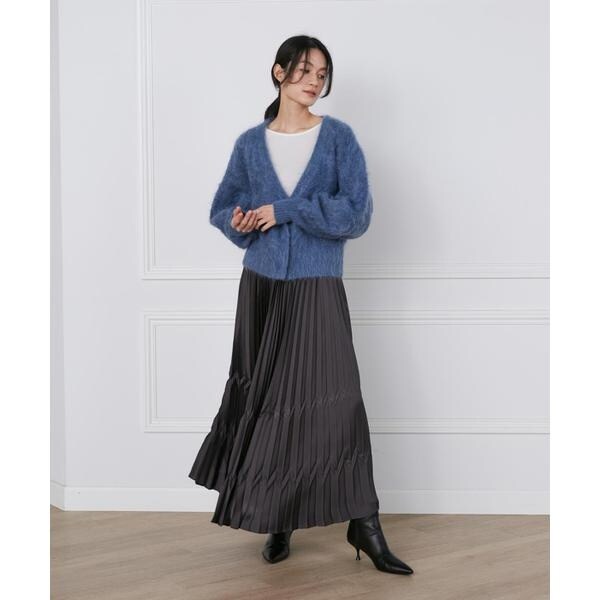 イネド（INED）/サテンプリーツスカート《la veille by SUPERIOR CLOSET》