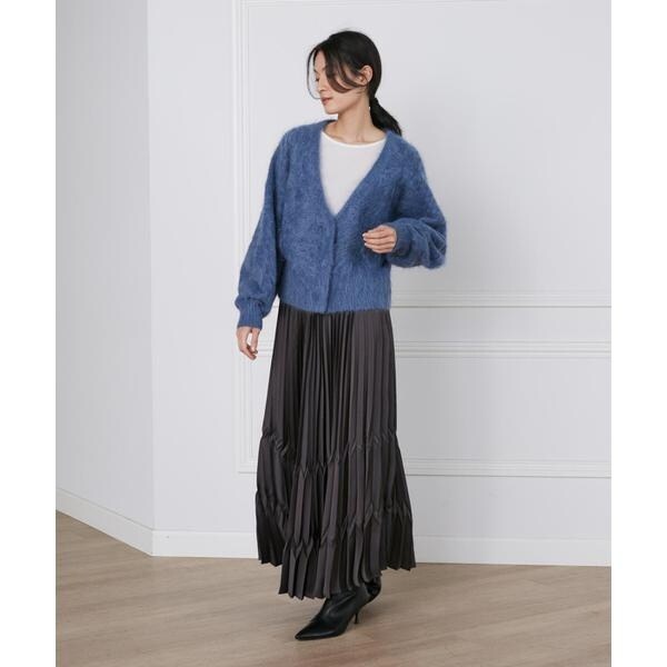 イネド（INED）/サテンプリーツスカート《la veille by SUPERIOR CLOSET》