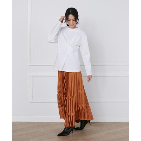 イネド（INED）/サテンプリーツスカート《la veille by SUPERIOR CLOSET》