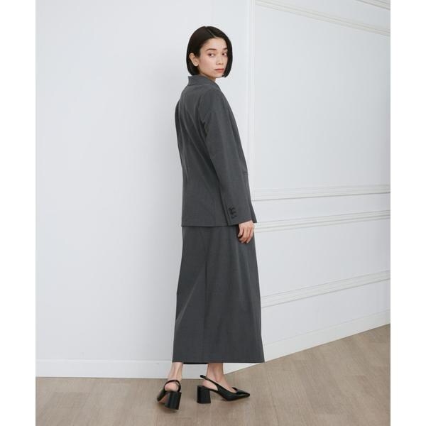 イネド（INED）/《大きいサイズ》2WAYストレッチダブルブレストサイド釦ジャケット