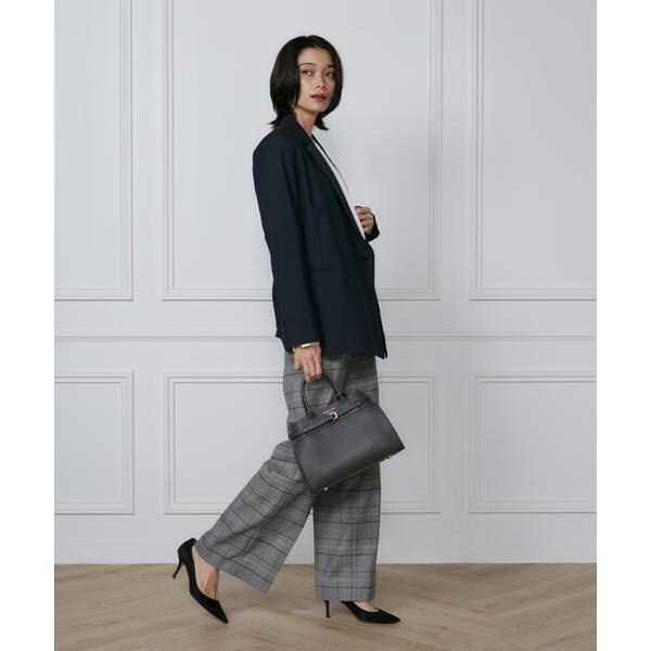 イネド（INED）/《大きいサイズ》2WAYストレッチダブルブレストサイド釦ジャケット