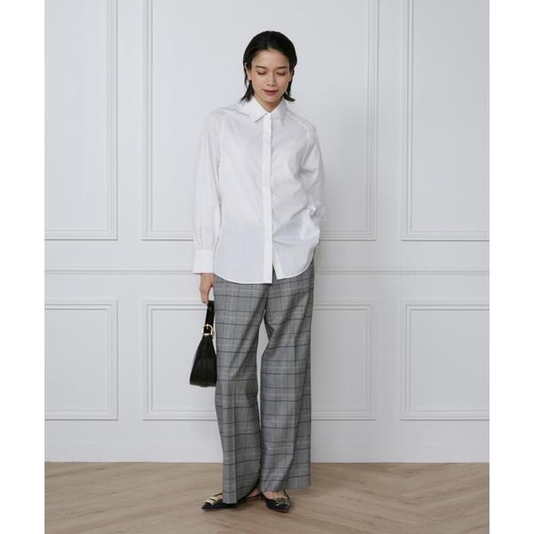 イネド（INED）/《大きいサイズ》ハンマースリーブブラウス