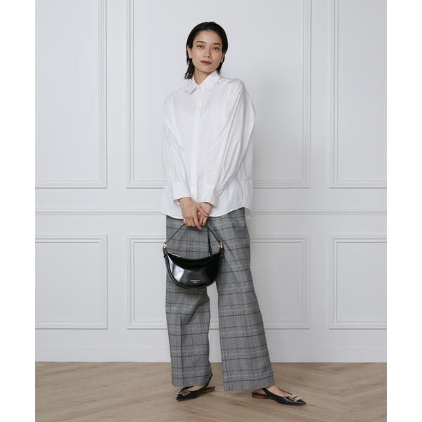 イネド（INED）/《大きいサイズ》ハンマースリーブブラウス