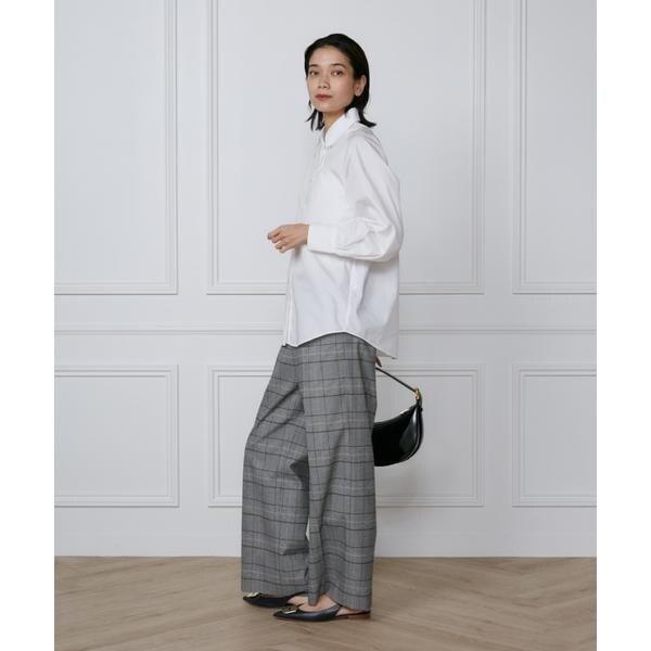 イネド（INED）/《大きいサイズ》ハンマースリーブブラウス