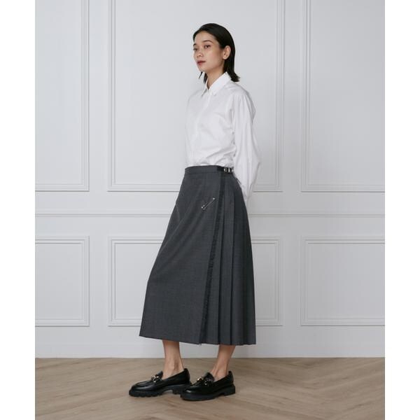 イネド（INED）/《大きいサイズ》ハンマースリーブブラウス