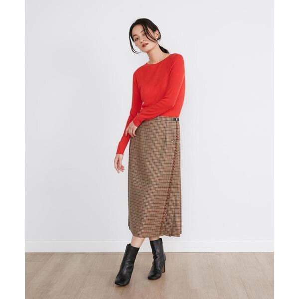 イネド（INED）/別注ラップミディスカート《O’neil of Dublin》