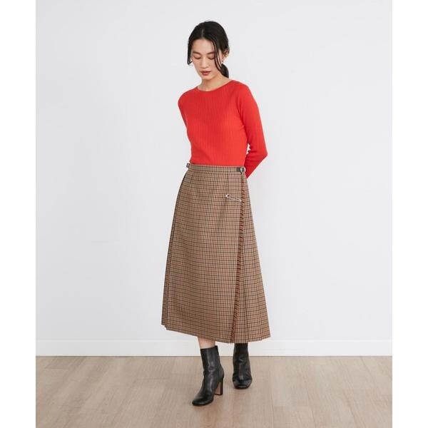 イネド（INED）/別注ラップミディスカート《O’neil of Dublin》