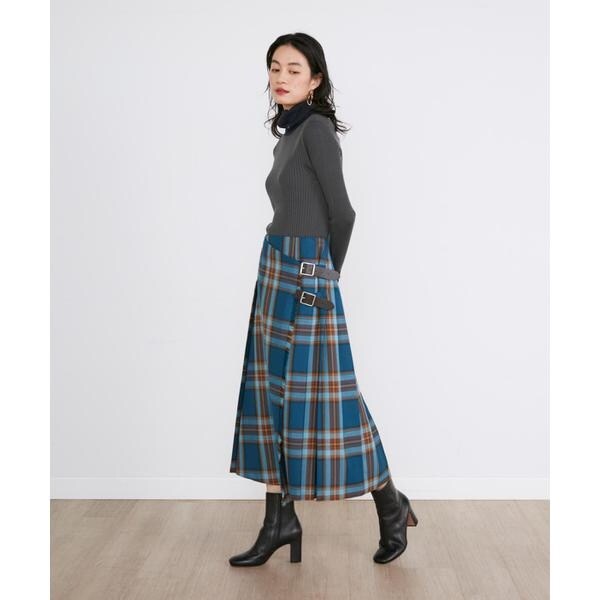 イネド（INED）/別注ラップロングスカート《O’neil of Dublin》