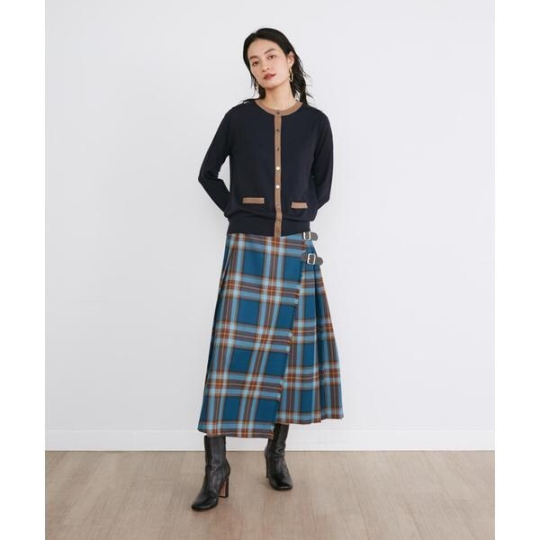 イネド（INED）/別注ラップロングスカート《O’neil of Dublin》