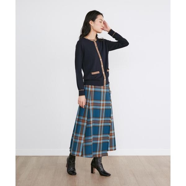 イネド（INED）/別注ラップロングスカート《O’neil of Dublin》