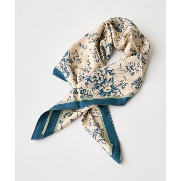 イネド（INED）/《SUPERIOR CLOSET》Classical Blue Toile Scarf《Tapis