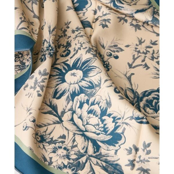 イネド（INED）/《SUPERIOR CLOSET》Classical Blue Toile Scarf《Tapis