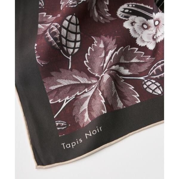 イネド（INED）/《SUPERIOR CLOSET》Classical Bordeaux Bloom Scarf《Ta