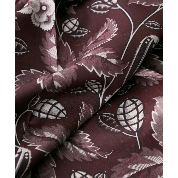 イネド（INED）/《SUPERIOR CLOSET》Classical Bordeaux Bloom Scarf《Ta