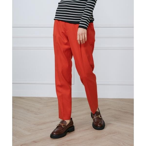 イネド（INED）/《大きいサイズ》ワンタックテーパードパンツの通販は