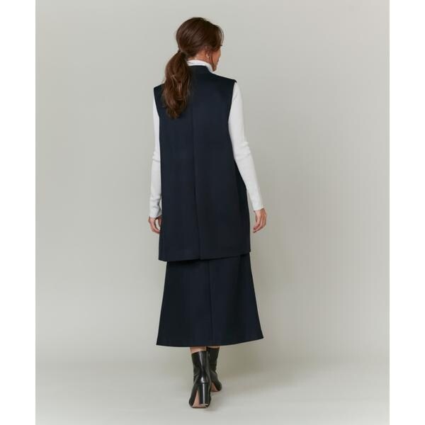 イネド（INED）/《大きいサイズ》カシミヤAラインスカート《大草直子コラボ》《COLOMBO》