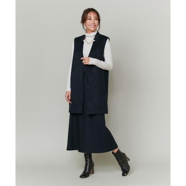 イネド（INED）/《大きいサイズ》カシミヤジレ《大草直子コラボ》《COLOMBO》