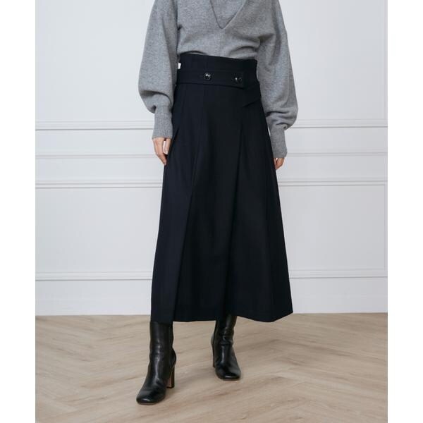 イネド（INED）/フラノストレッチラップ風スカート《la veille by SUPERIOR CLOSET》