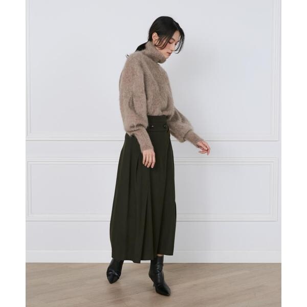 イネド（INED）/フラノストレッチラップ風スカート《la veille by SUPERIOR CLOSET》