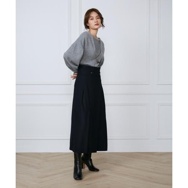 イネド（INED）/フラノストレッチラップ風スカート《la veille by SUPERIOR CLOSET》