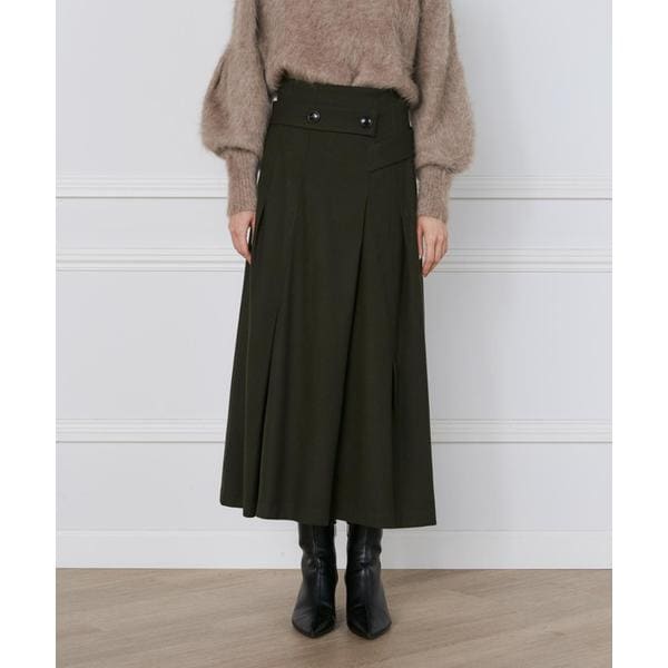 イネド（INED）/フラノストレッチラップ風スカート《la veille by SUPERIOR CLOSET》