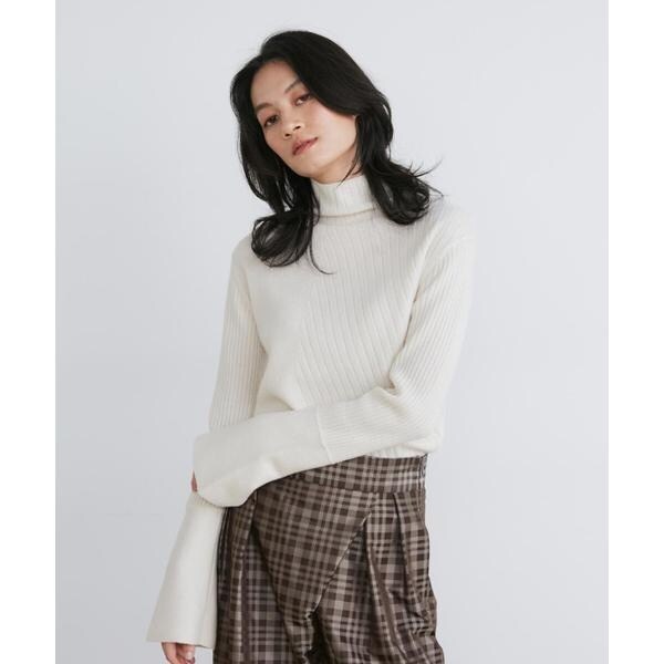 イネド(INED)/ウールカシミヤアシンメトリーリブニット《la veille by SUPERIOR CLOSET》の通販は イネド(INED)/ウールカシミヤアシンメトリーリブニット《la veille by SUPERIOR CLOSET》の通販は