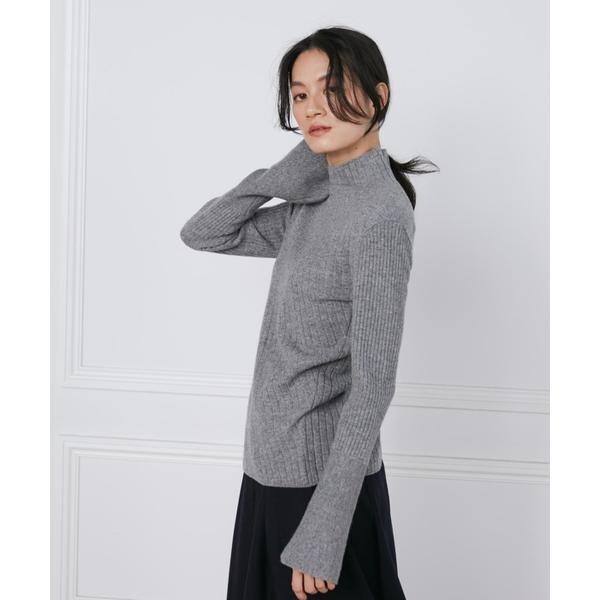 イネド(INED)/ウールカシミヤアシンメトリーリブニット《la veille by SUPERIOR CLOSET》の通販は イネド(INED)/ウールカシミヤアシンメトリーリブニット《la veille by SUPERIOR CLOSET》の通販は