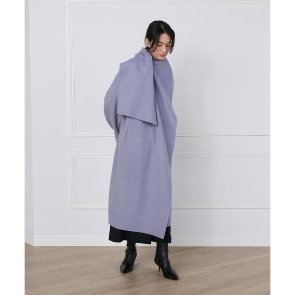 イネド（INED）/ストール風ラップリバーコート《la veille by SUPERIOR CLOSET》