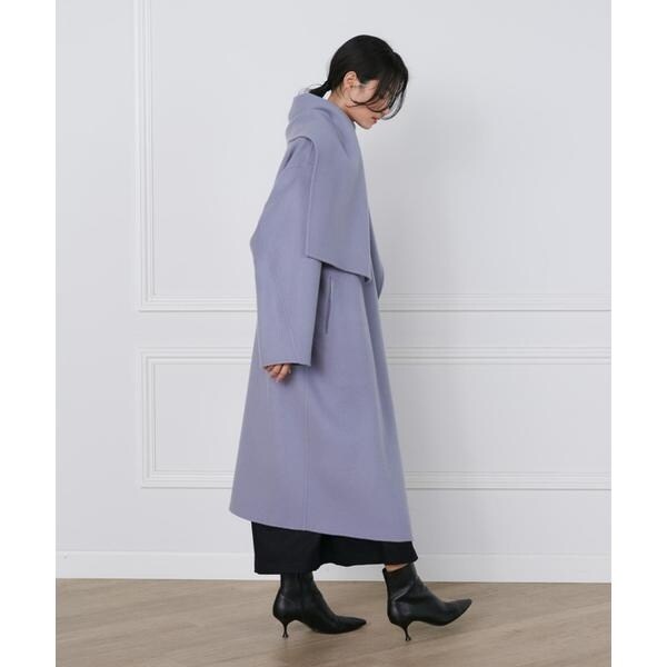 イネド（INED）/ストール風ラップリバーコート《la veille by SUPERIOR CLOSET》