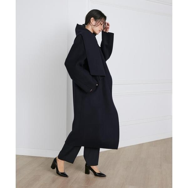 イネド（INED）/ストール風ラップリバーコート《la veille by SUPERIOR CLOSET》