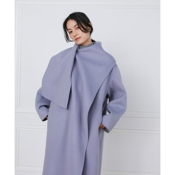 イネド（INED）/ストール風ラップリバーコート《la veille by SUPERIOR CLOSET》