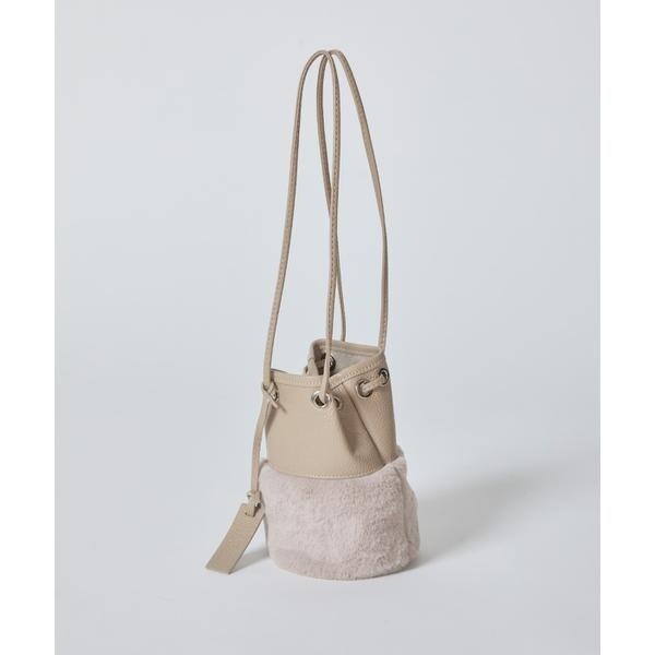 イネド（INED）/《SUPERIOR CLOSET》巾着ショルダーファーバック《MARCO MASI》