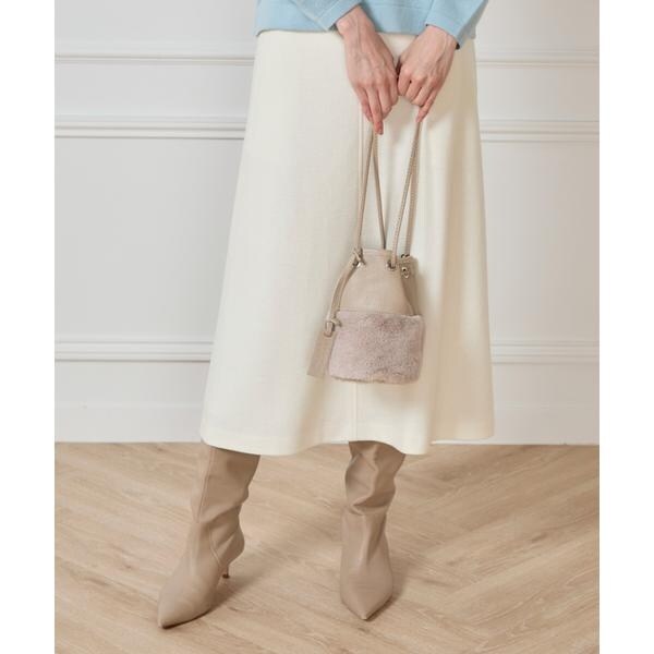 イネド（INED）/《SUPERIOR CLOSET》巾着ショルダーファーバック《MARCO MASI》