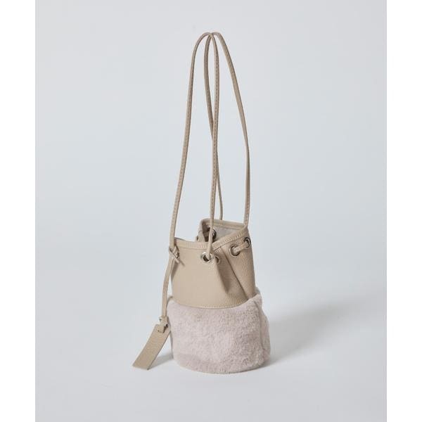 イネド（INED）/《SUPERIOR CLOSET》巾着ショルダーファーバック《MARCO MASI》