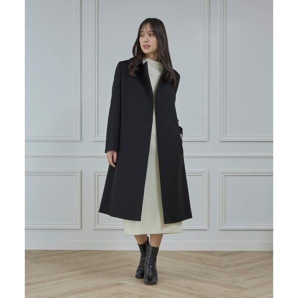 イネド（INED）/《大きいサイズ》圧縮スムースドッキングニットワンピース