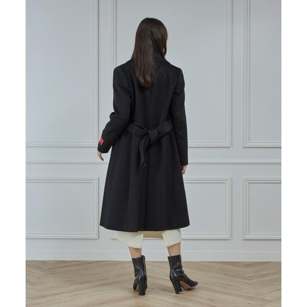 イネド（INED）/《大きいサイズ》圧縮スムースドッキングニットワンピース